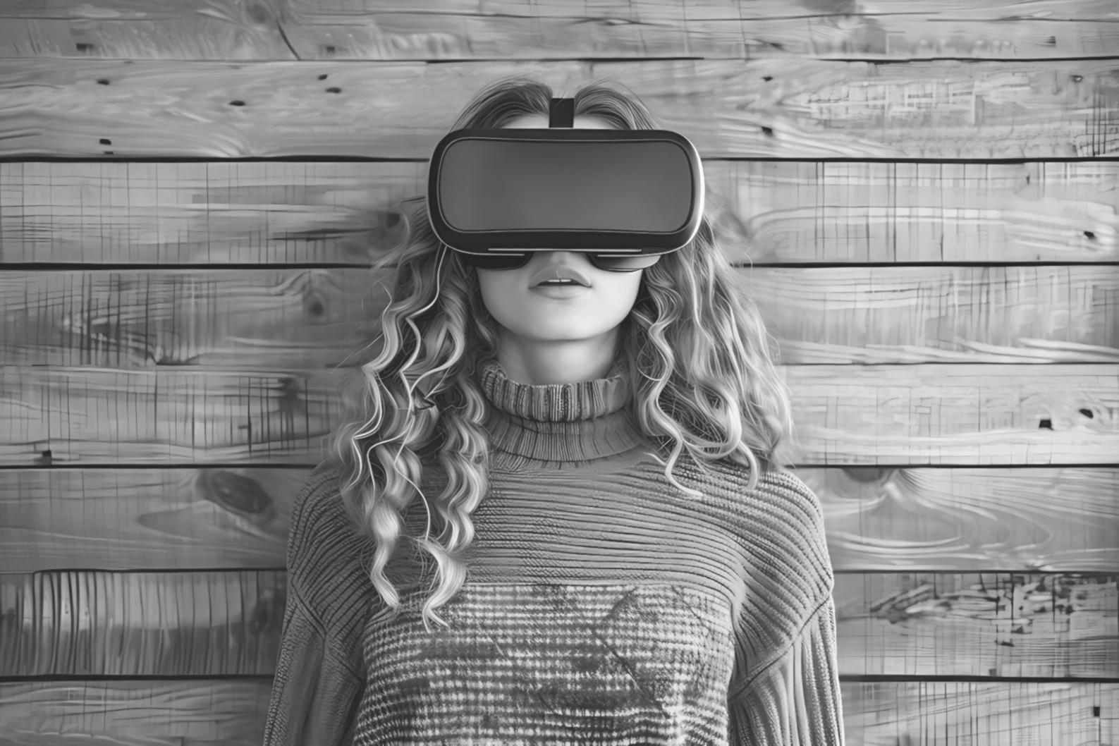 Profissional desenvolvendo aplicação de realidade virtual em computador com múltiplas telas