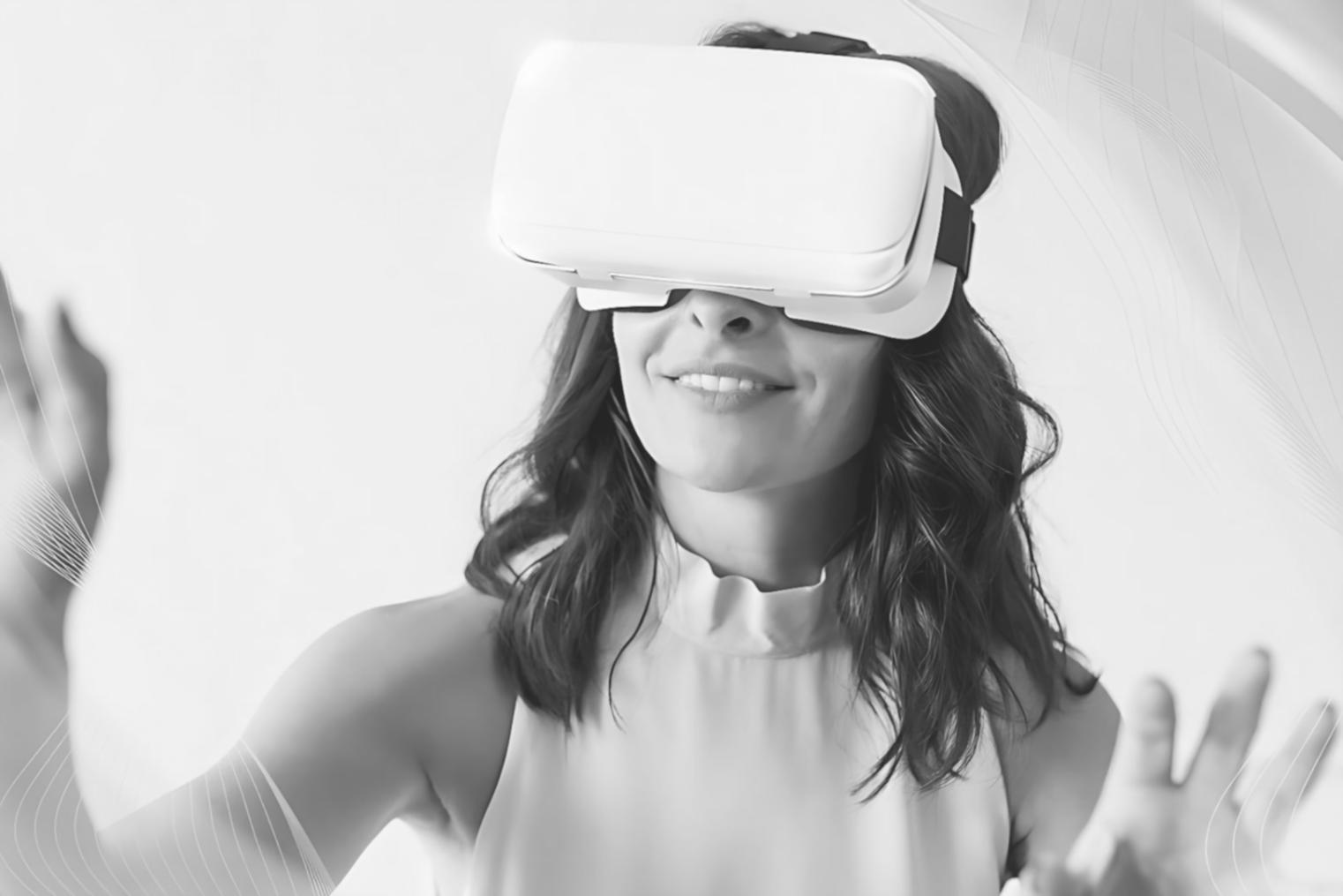 Laboratório de realidade virtual com equipamentos avançados para treinamento educacional